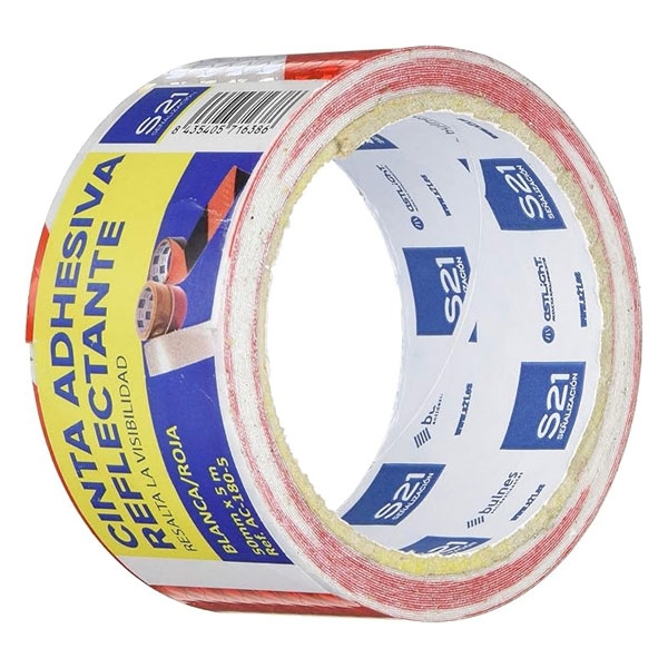 Fita Refletora Vermelha e Branca S21 AC-180-5