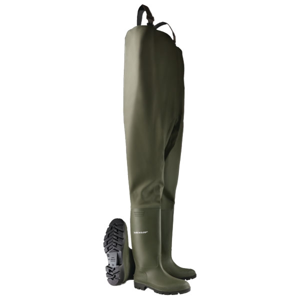 Galochas com Suspensórios Dunlop Chest Wader 388VP