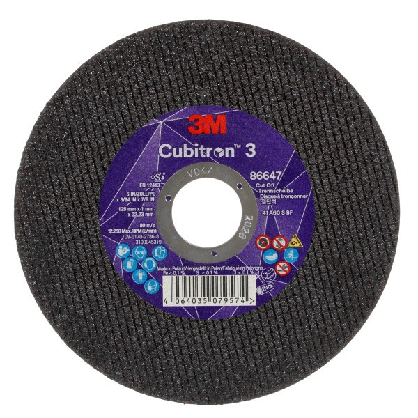 Disco de Corte 3M™ Cubitron™ 3 125x1x22,23mm