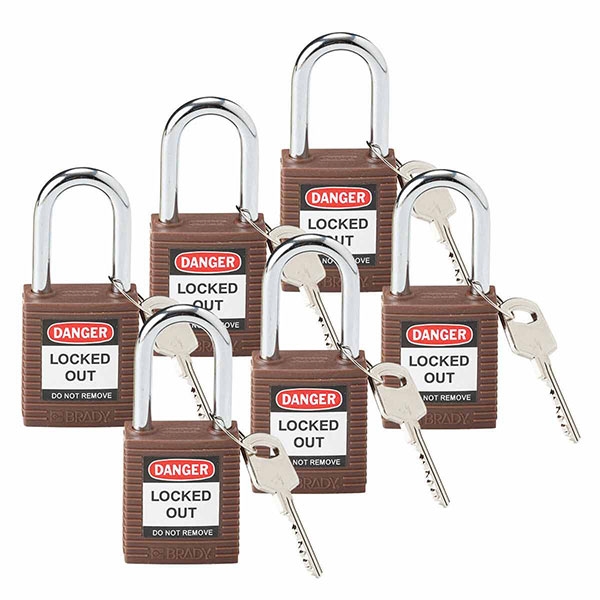 Cadeado Aço 38mm Brady 813636 (6 unidades)